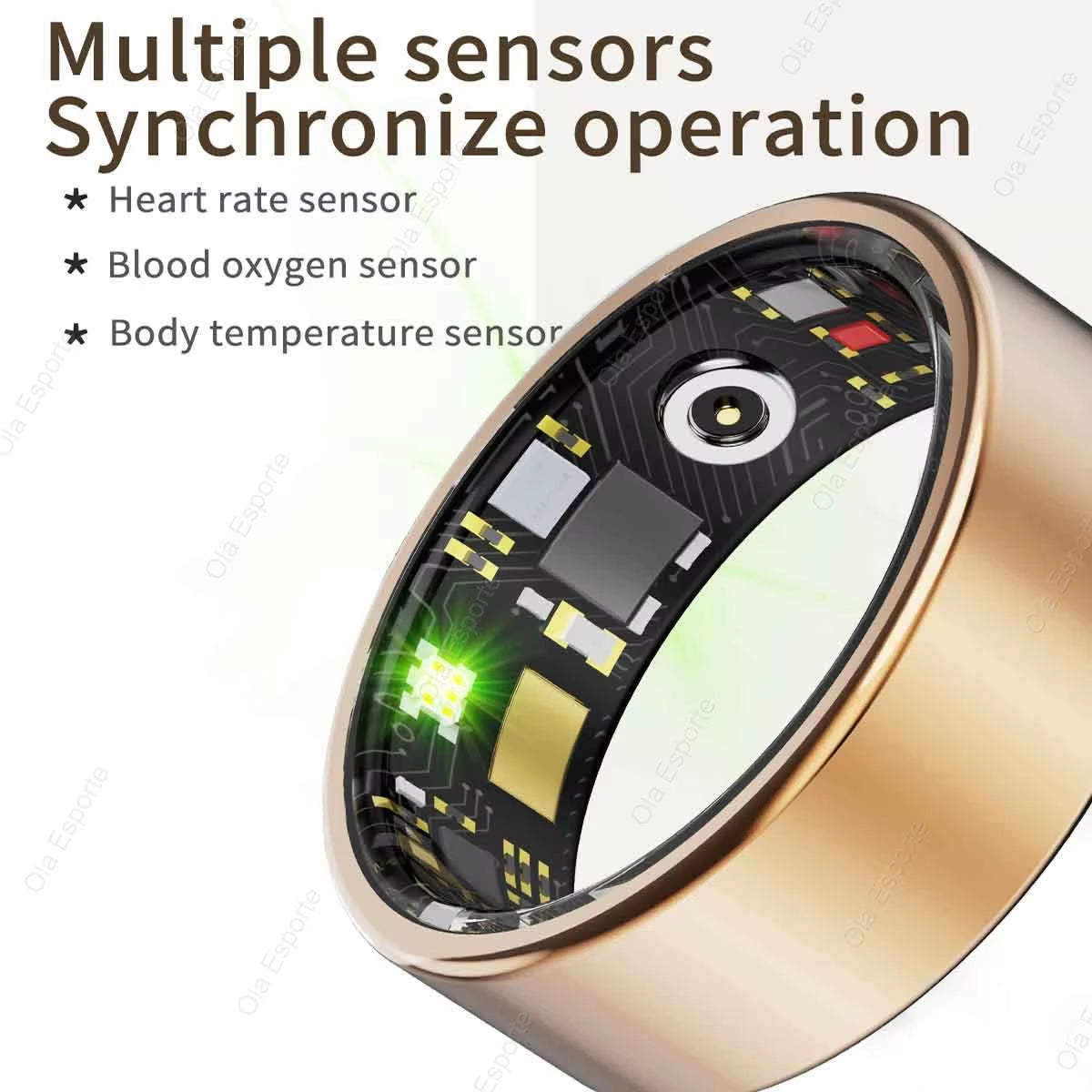 2026 New Smart Ring Men Women, Heart Rate Blood Oxygen and Sleep Monitor Smartring IP68 & 5ATM Waterproof, Multi-Sport Ring R11C