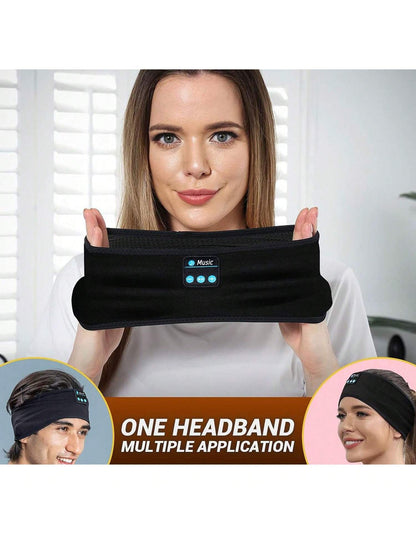 HITOZON Wireless Sports Headphones with Ultra-Thin High-Definition Stereo Speakers, Unisex, Suitable for Sleep, Workout, Jogging, Yoga, Insomnia, Air Travel, Meditation and More